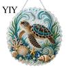 Stress Relief Creative Activity Coastal Faux Pearl Painting Kit, Ocean Theme Art DIY Sparkling Gemstone Crafting Sea Animal Ornament Craft Kit