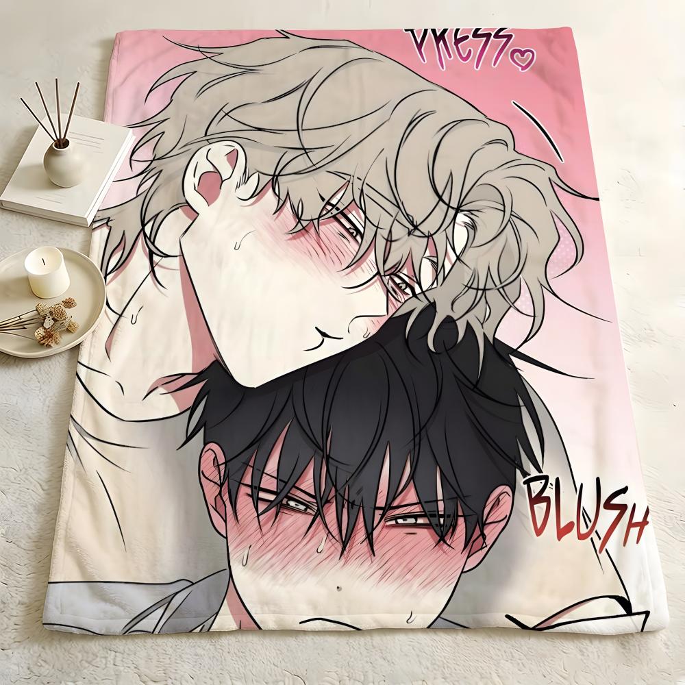 Manhwa L-Low T-Tide I-in T-Twilight Throw Flannel Blanket Skin Soft Suitable for Sofa Living Room Bed Travel and Gifts