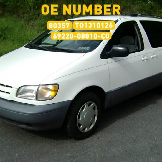 2er-Set TO1310126 Vordere rechte Beifahrertürgriff für 98-03 Toyota Sienna 80357 W