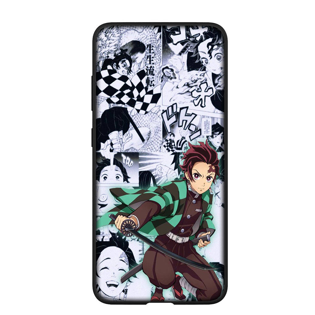 Phone Case for Samsung Galaxy S25 S24 S23 iPhone 16 15 Xiaomi Redmi Note 14 13 12 16E X Pro Max OPPO Moto Huawei Kokushibo Demon Slayer Tanjirou Cover