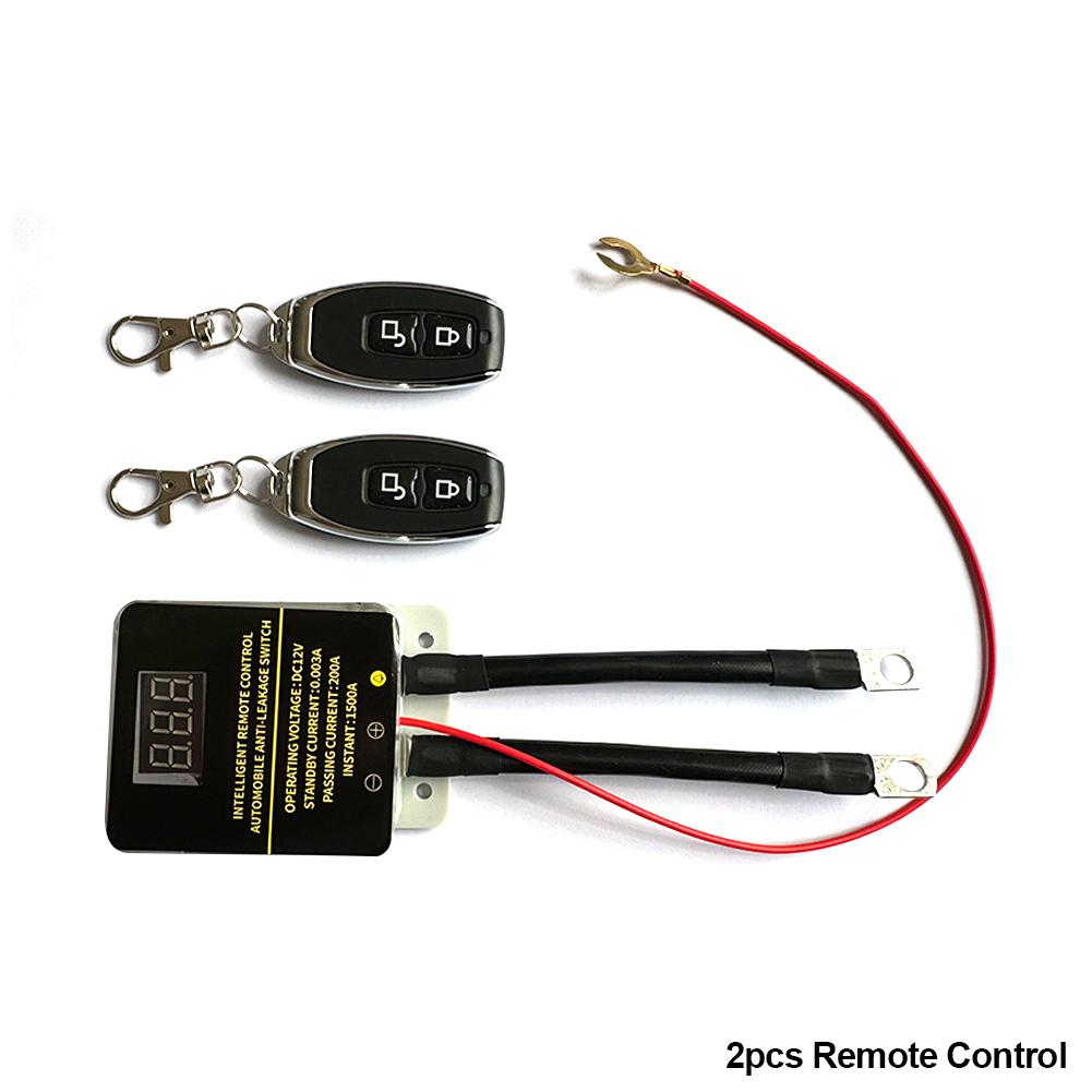 

12 В автомобильный беспроводной пульт дистанционного управления, выключатель аккумулятора, отключение автоматического реле, светодиодный дисплей, защита от потери питания, защита от утечки 2pc Remote Control
