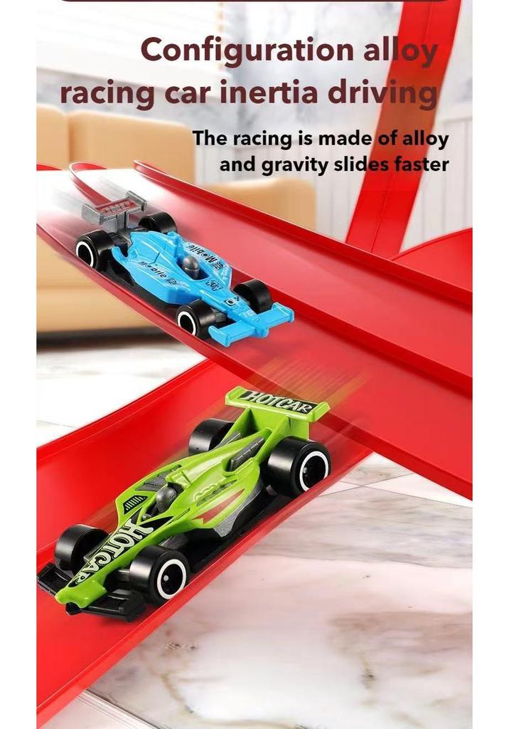 Hot Selling DIY Track Racing Toy for Boys - Cool Inertial Assembly Set for Kids