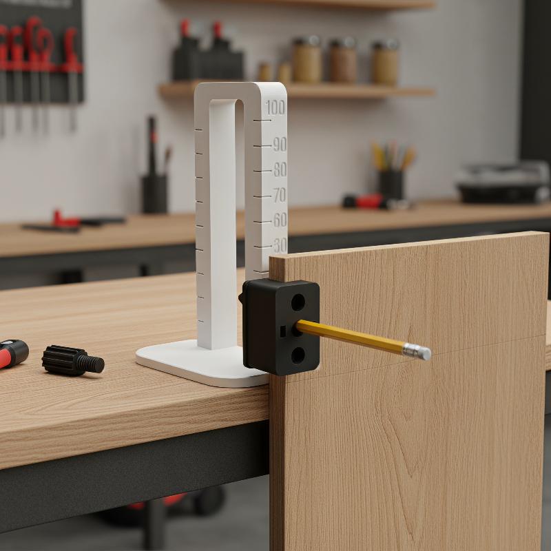 Woodworking Height Marking Gauge 10‑100mm Adjustable Precision Scriber Parallel Line Marker Lightweight DIY Measuring Tool