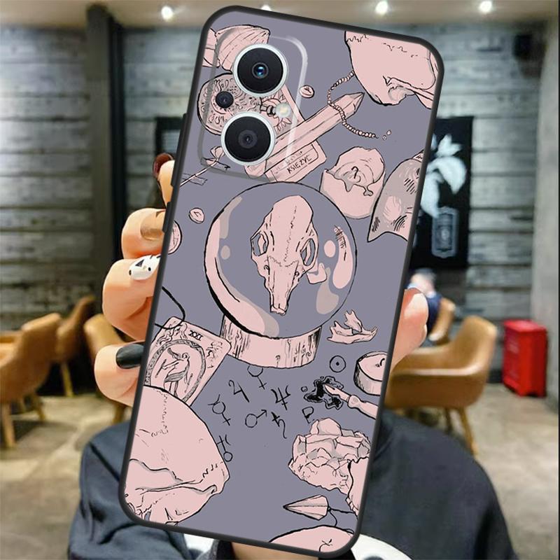 Pastel Goth Witchy Case For OPPO Reno 11 11F 13 12 F 8T 7 8 10 Pro OPPO Find X8 X6 Pro X3 X5 Lite Cover Coque