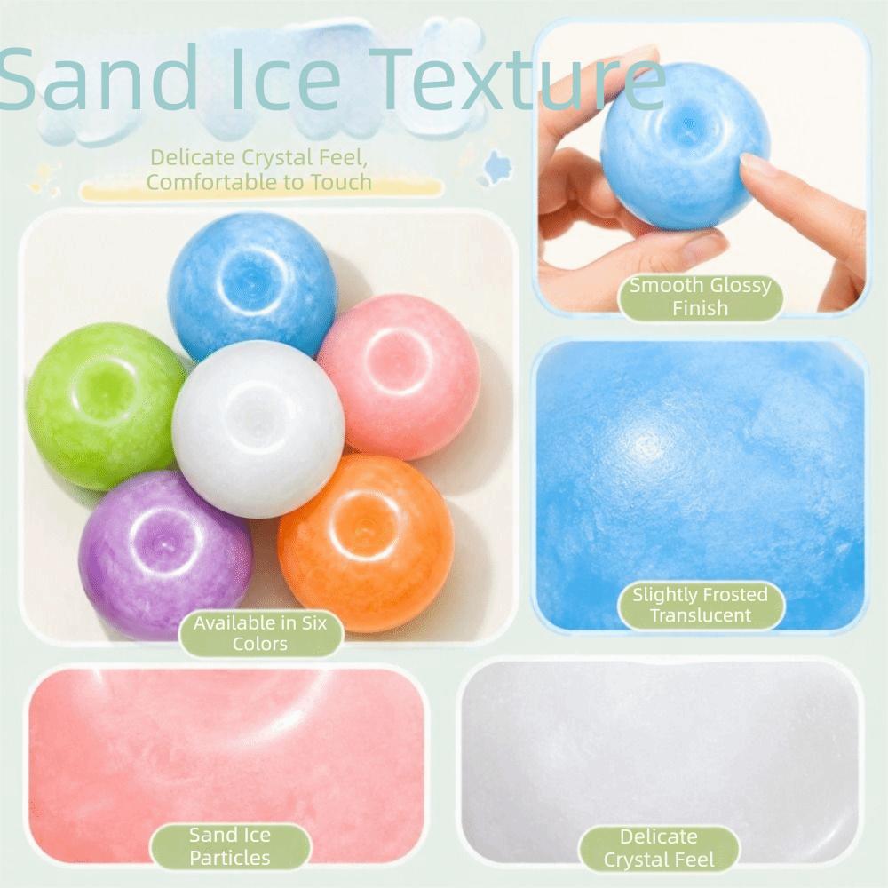 Slow Rising Ball Quick-rebound Squeeze Toy Colorful Sensory Fidget Toy  Xmas Gift