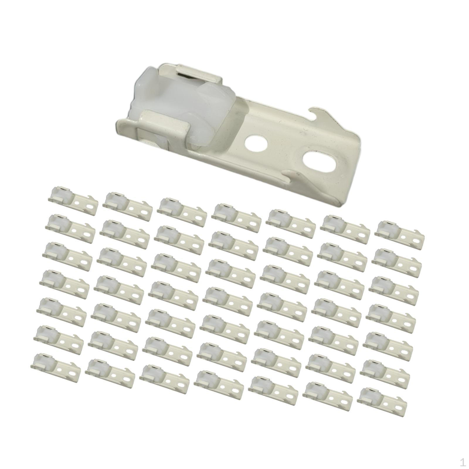 

50 шт. настенных кронштейнов для крепления карниза для штор, прочные потолочные кронштейны для крепления, Cream White