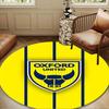 Oxford United Crest Round Mat, Anti-slip Circle Carpet Chair Rug For livingroom,Bedroom, Doormat Home Decor Gift Christmas Gifts