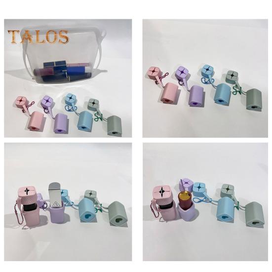 Silicone Lipstick Holder Protective Bag Easy to Carry Lightweight Portable Versatile Lipstick Sleeve Lipstick Organizer