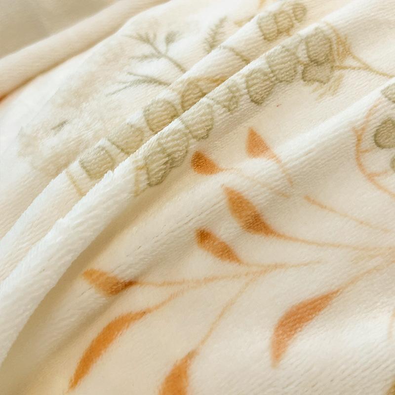 Thickened Milk Fleece Four-Piece Set Double-Sided Fleece Coral Fleece Quilt Cover Sheet Three-Piece Set