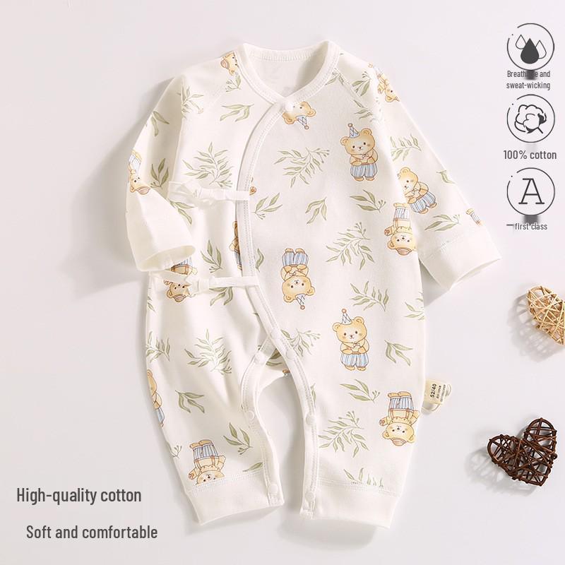 

Комбинезон-ромпер в стиле монаха из чистого хлопка для новорожденных, 0-3 месяца 59cm