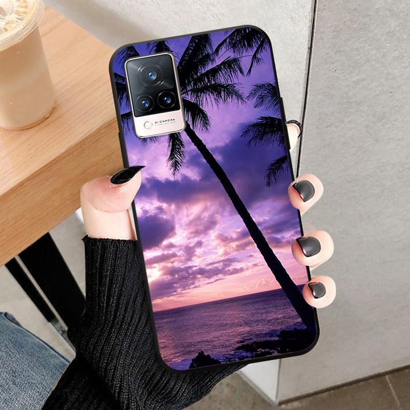 For Vivo V21 5G Case V2050 Silicone Soft Protective TPU Funda Cases for Vivo V21 4G Back Cover Bumper for VivoV21 V 21 5G V21E
