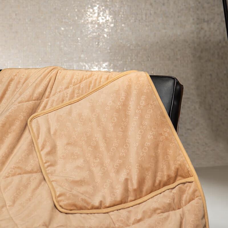 BOSS Warm Fleece Cushion Blanket