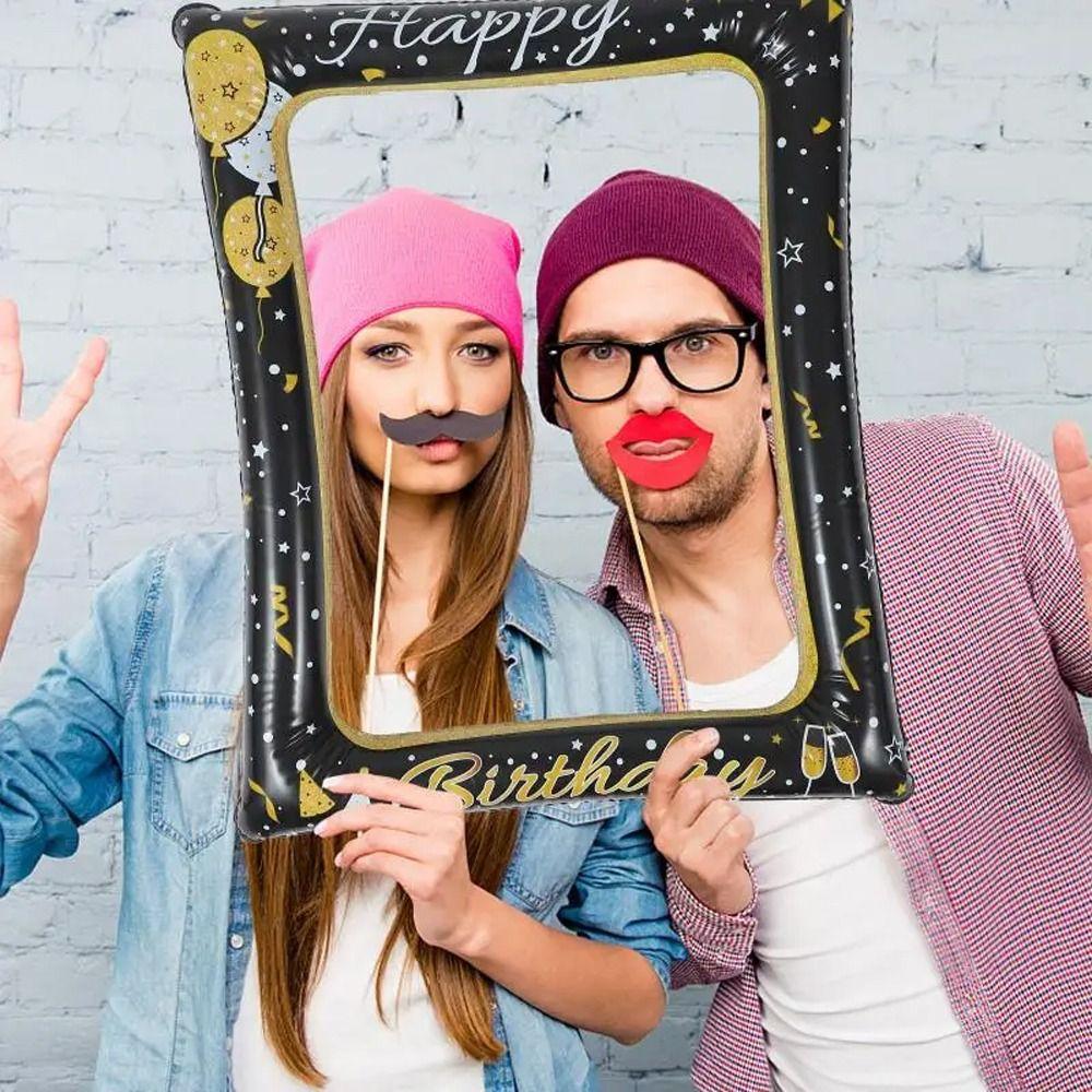

71x51cm Selfie Photo Picture Props PVC Photo Booth Props Frame Carnivals