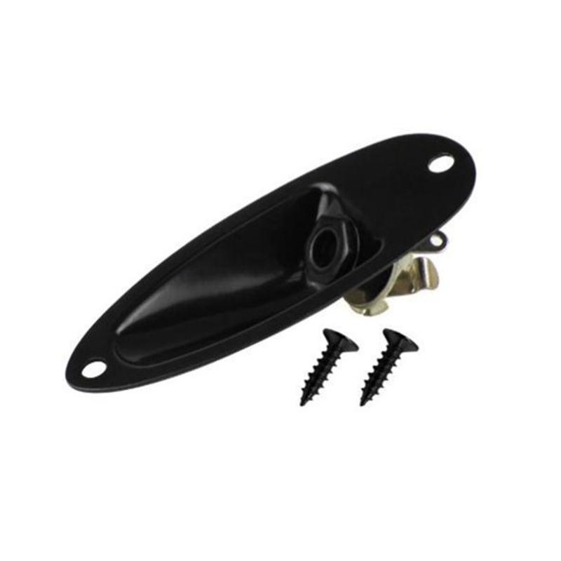 for Electric Guitar Boat Jack Plate Jack Socket Hole Connector for Guitars Replacement Part Silver / Black / Gold