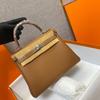 Haute couture leather KL bag 25/28cm lychee Togo top layer cowhide one-shoulder crossbody handbag for women