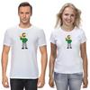 The Simpsons,Homer,Marge,Bart,Lisa Figure, Short Sleeve White-Black Men's / Women's T-Shirt L065