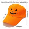 Embroidery Pumpkin Faced Baseball Hat for Family Outdoor Street Wear Dance Caps Festival Celebrate Hat Costume Accessory