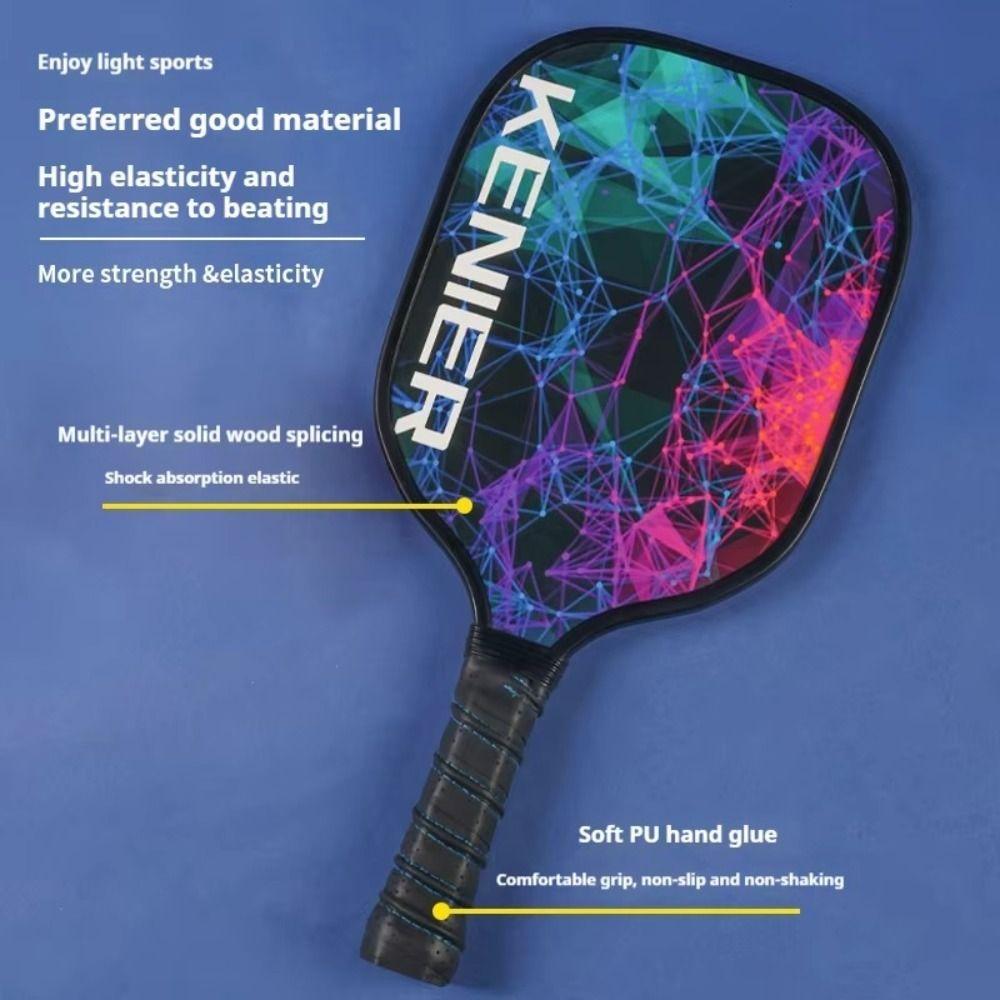 Shockproof Pickleball Paddles Set Non-slip Handle with 2 Rackets & 4 Pickleballs Balls Racquet Kit High Resilience
