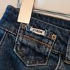 Women's High Waist Cuffed Slim Fit Straight Leg Retro Blue Jeans, Spring/Autumn 2025 Collection