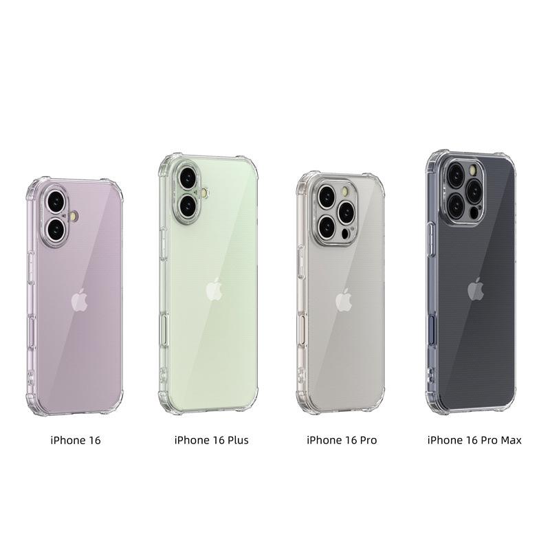 iPhone 14 Pro Max Military-Grade Transparent Drop-Proof Case with Full Coverage and Anti-Fingerprint Protection