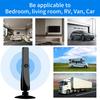 Indoor Digital Antenna with Amplifier Signal Booster Wide Range High Gain Low Latency HDTV Car TV Aerial Antenna Home Supplies