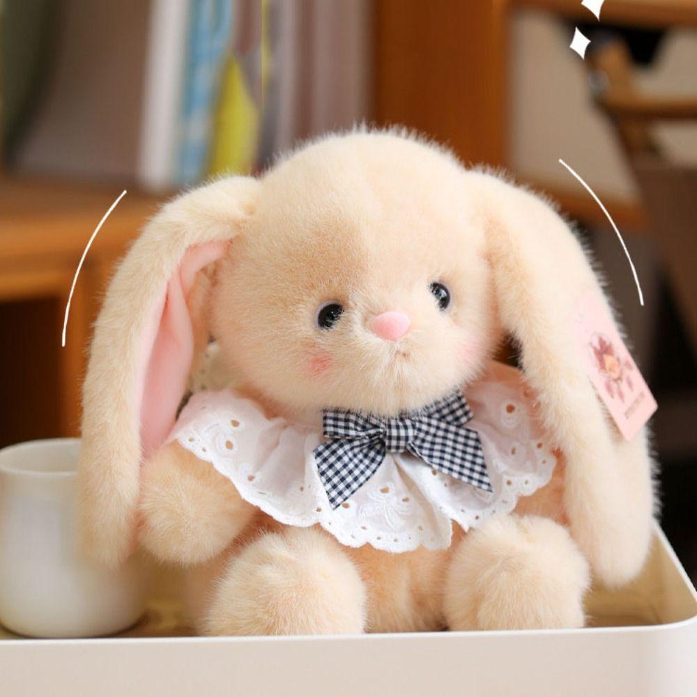 Soft Big Ear Bunny Plush Doll Long Ear Rabbit Plush Toy Stuffed Animals Rabbit Toy  Kids Gifts