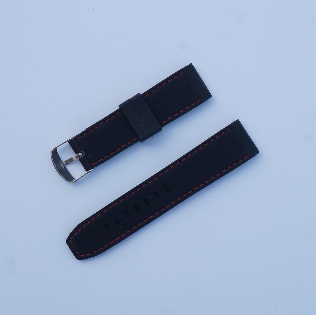 22mm Soft Silicone Sport Watch Band Replacement Strap