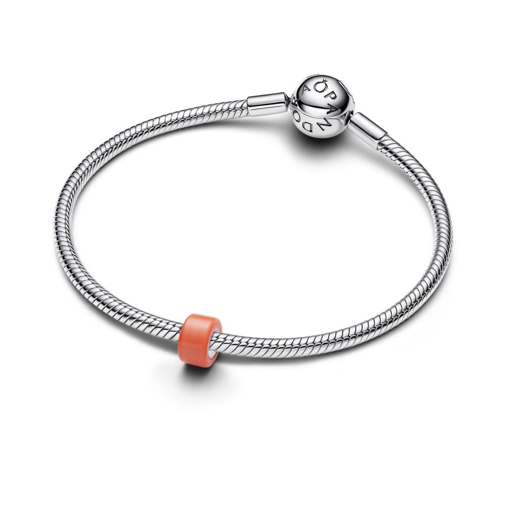 PANDORA Mini zawieszka ze szkła Murano pomarańczowa_794773C04