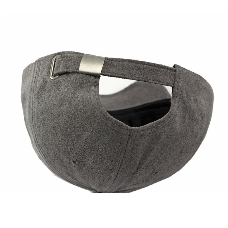 Unisex Suede Baseball Cap Adjustable Solid Color Sun Hat for Men Women Outdoor Sports