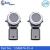XUAN 2pcs NEW Black Front PDC Parking Sensor 1048474-01-A For Tesla Model S X 2012-2015 026303332 1048473-08-A 1014388-11-A