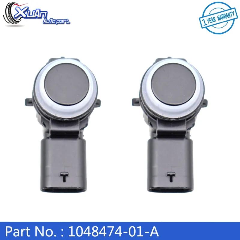 

XUAN 2pcs NEW Black Front PDC Parking Sensor 1048474-01-A For Tesla Model S X 2012-2015 026303332 1048473-08-A 1014388-11-A