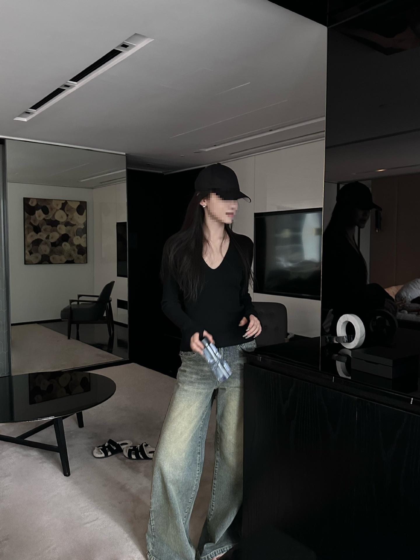 Wasteland Style Retro Washed Loose Straight-Leg Jeans - Spring/Summer Collection Small