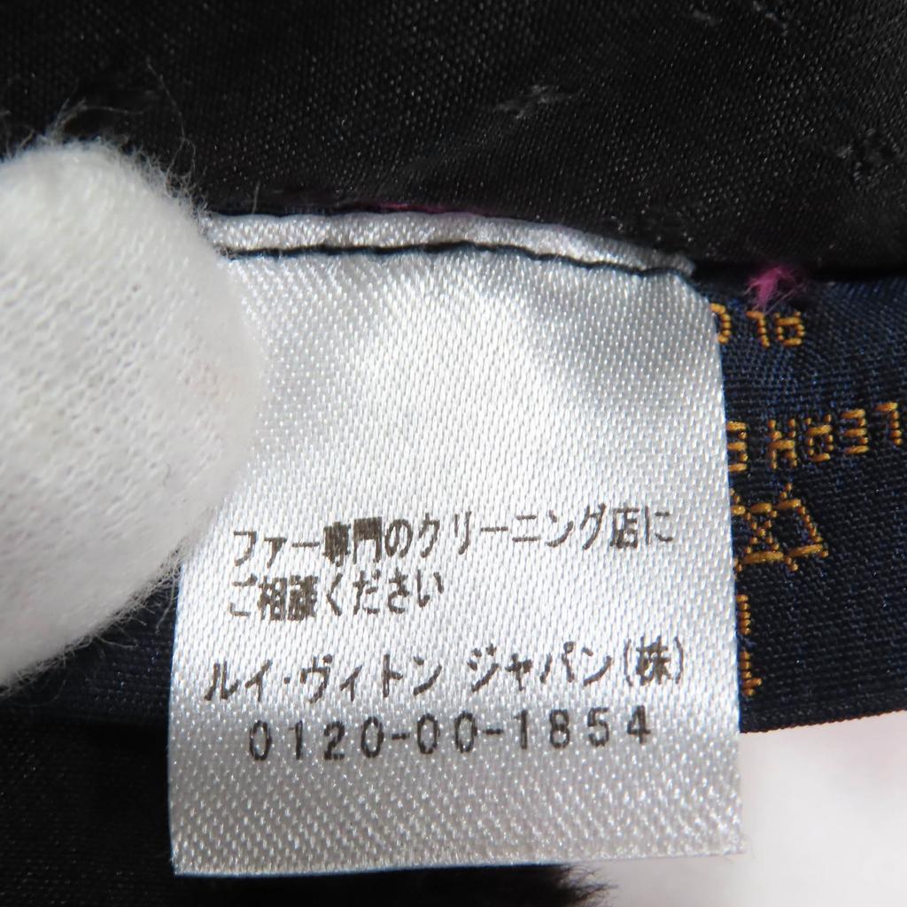 LOUIS VUITTON Scarf LV in the City Black pink Beaver Women M70872 Used