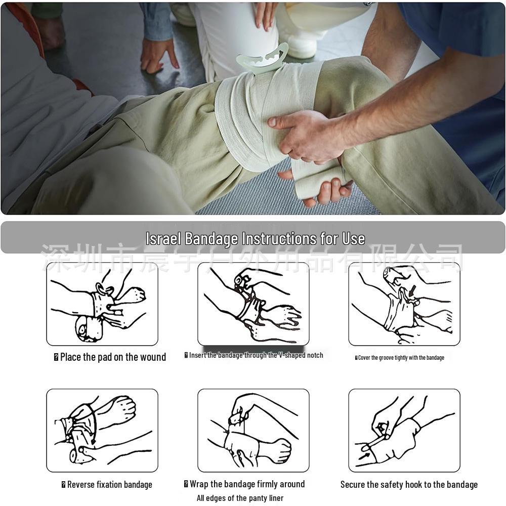 Survival Gear Emergency Trauma Backpack with First Aid Kit and Military Hemostatic Bandage