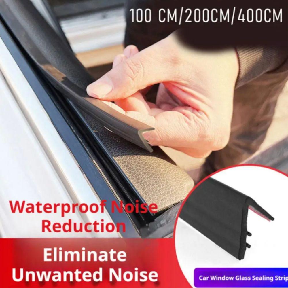 Universal Fit Car Rubber Sealing Strips V-Shape Design Waterproof Strip  Glass Gap Sealing