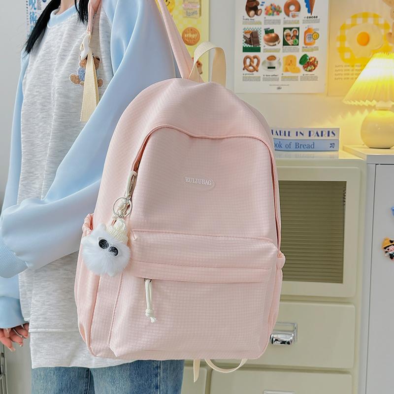 New Versatile Large-capacity Schoolbag for Women Ins Simple and Versatile Japanese Junior High School Students Leisure Travel Backpack for Women