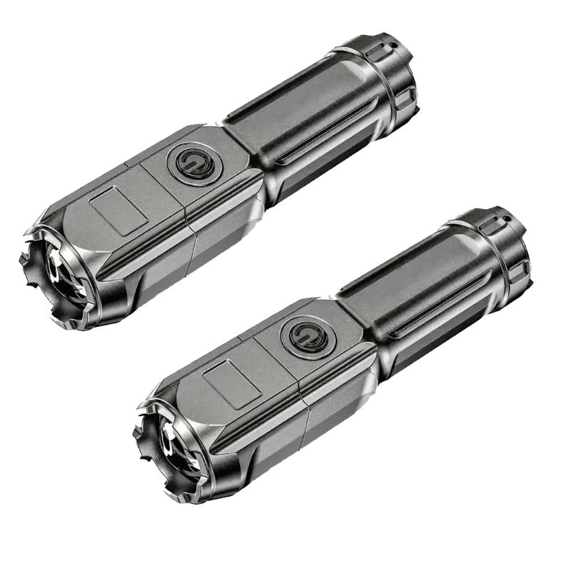 Powerful LED Flashlight Rechargeable USB Waterproof Zoom Emergency Fishing Hunting For Outdoor Camping  Flashlight LED Torch Work Lamp