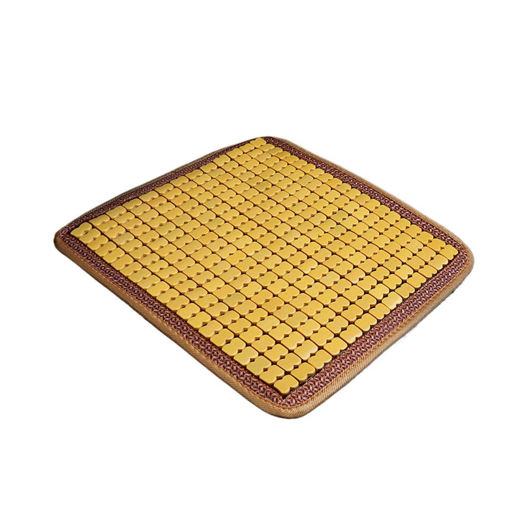 Natural Bamboo Seat Cover Bamboo Cooling Pad Mat for Summer Breathable Seat Cushion for Home Office Car Use Home Chair