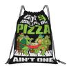 Custom Ninjas Turtles Drawstring Backpack Sports Gym Bag for Men Women Superhero Training Sackpack