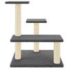 Cat Tree with Sisal Scratching Posts Dark Gray 61 Cm