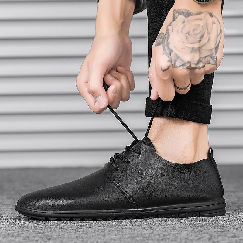 Модные мужские туфли на шнуровке — фото 7