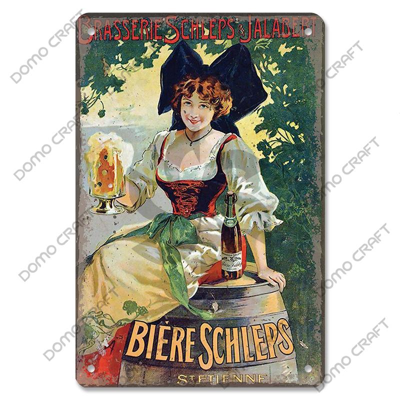 Irish Whiskey Poster Vintage Metal Plaque Sign Dublin Stout Metal Tin Plates Wall Decor for Bar Irish Pub Club Home