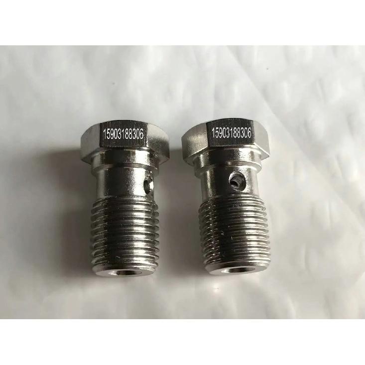 stainless steel 304 banjo single hole bolt Stainless Steel Banjo Bolt Screw