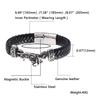 Retro Motorcycle Style Woven Leather Bracelet - Cool and Trendy Design