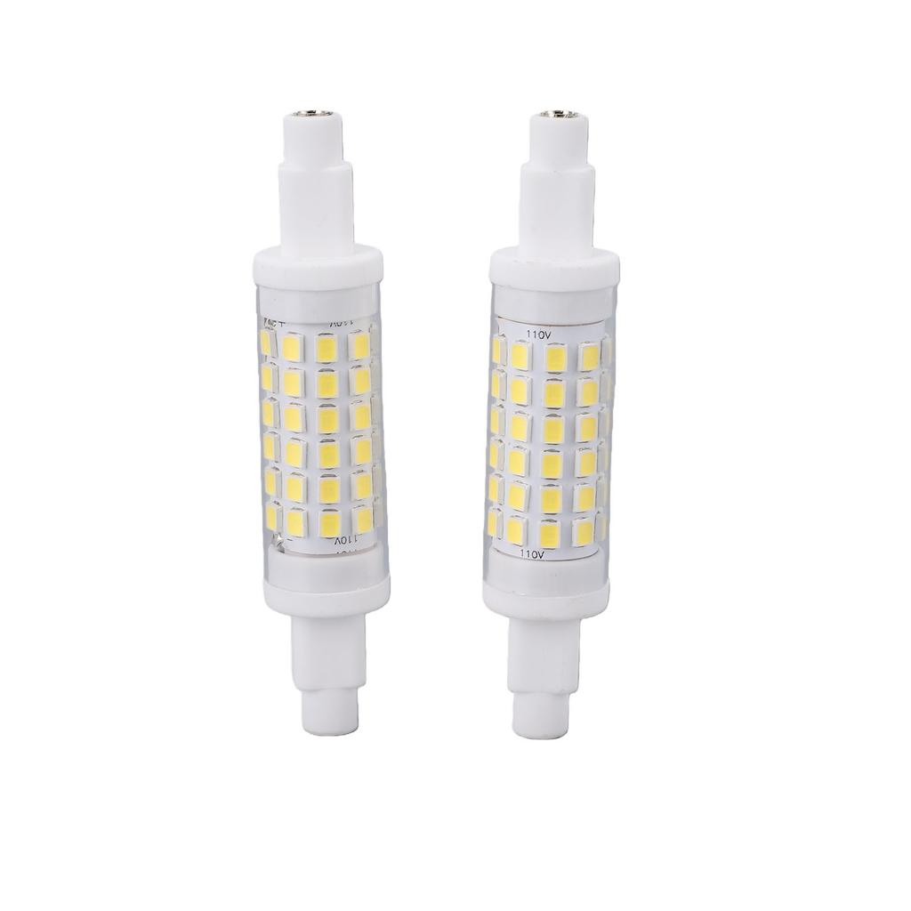 2PCS R7S LED Bulbs Dimmable 78mm 6000K 5W J Type Double Ended Floodlight Bulbs 500LM for Work Security Landscape Lights