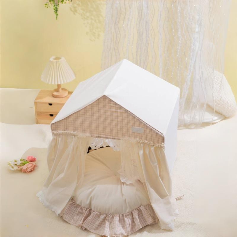 Love Pillow Pet Bed For Dog With Dog Cushion Girl Boy Indoor Puppy Accessories Home Tent House For Small Breeds Animal Camping