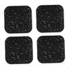 4 Pieces Treadmill Mat Exercise Equipment Pad Floor Protection Anti Vibration for Weight Benches