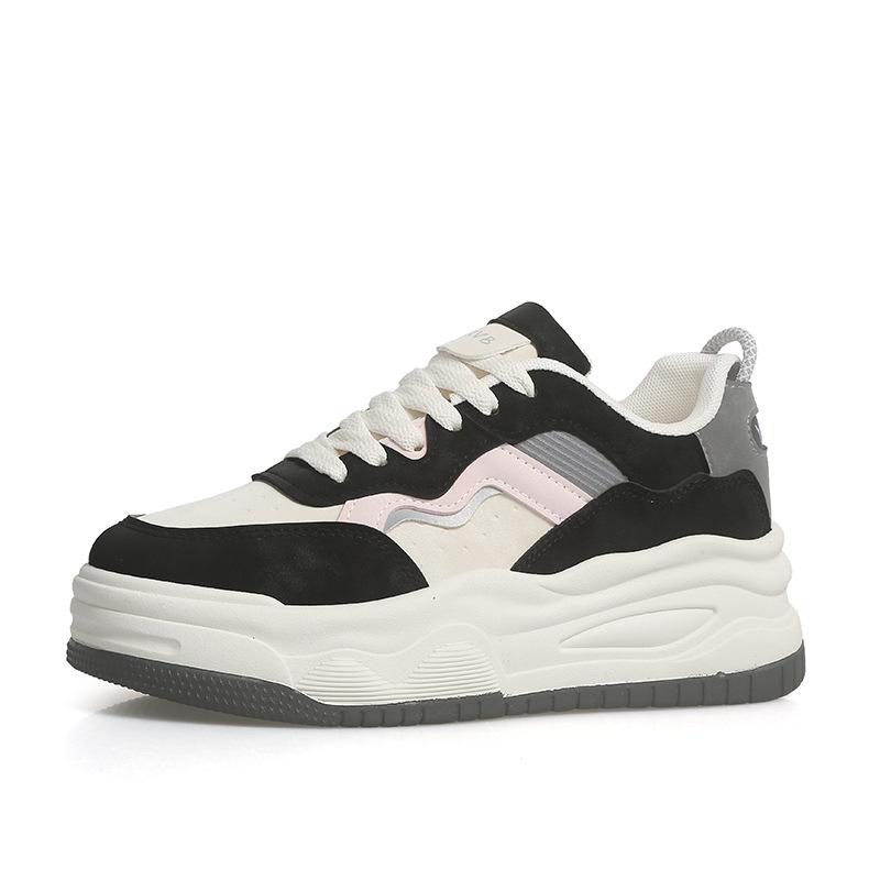 

Маленькие белые туфли Женская обувь Универсальная нишевая повседневная спортивная обувь Модная студенческая обувь 40 чёрный