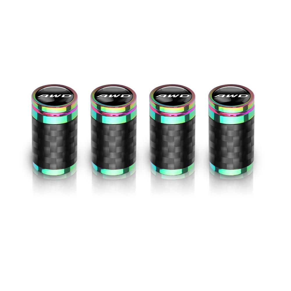4Pcs Carbon Fiber Valve Caps Wheel Tire Tyre Stem Ardust Waterproof Cover For Volvo Rdesign T2 T3 T4 T5 T6 T7 T8 S90 XC90 S60 R ars123