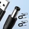 USB 5V to 12V DC5.5mm Connector Cable with Integrated Conversion Module for Compatible Low-Power Equipment and Backup Setups